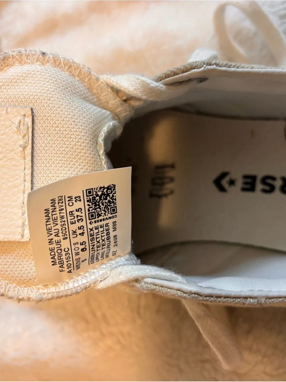 Converse Kids Low-Top Star Canvas Sneakers - Cream/Off-White